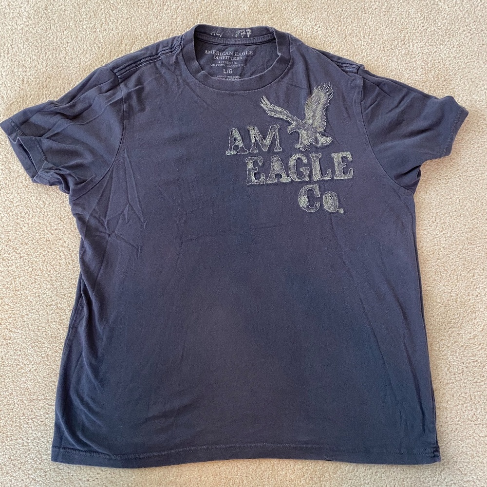 New Men's American Eagle Blue T-Shirt